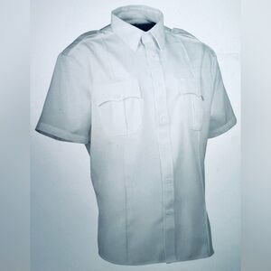 Men’s Shirt XL Chest 46-48 Neck 17-17.5 Short Sleeve Law Pro Quartermaster White